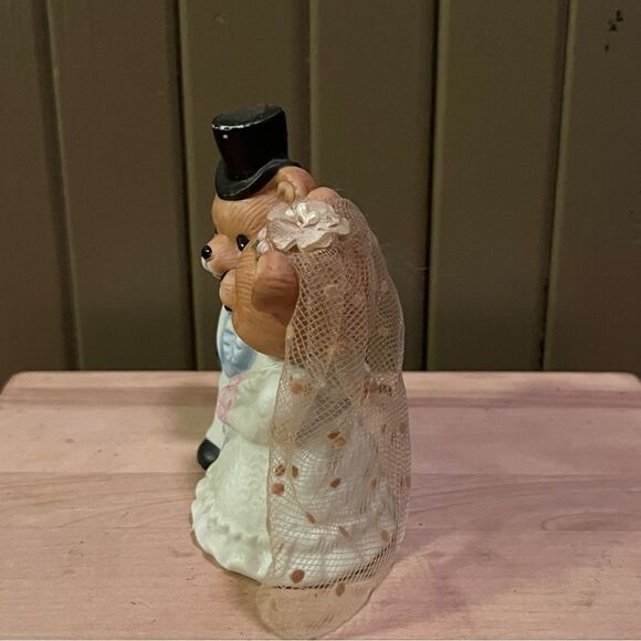 Homco Bride and Groom Figures vintage Cake Topper - Picture 3 of 7